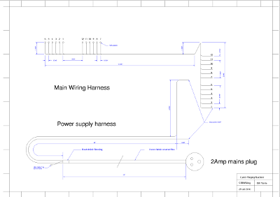 CAD drawing of wiring